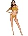 SweatyRocks Women's Sexy Bikini Set Off Shoulder Bandeau Two Piece Swimsuit