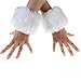 ECOSCO 2 Pairs Faux Fur Cuffs Furry Leg Warmers Wrist Cuff Warmer Boot Cuff For Women Party Costumes Set