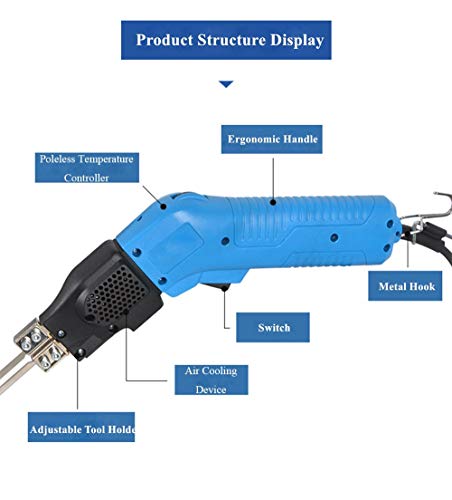 Electric Foam Cutter Knife Sponge Peral Foam Cutting Tool Groove Slotting Air-Cooling Hot Heat Cutter Kit Blades