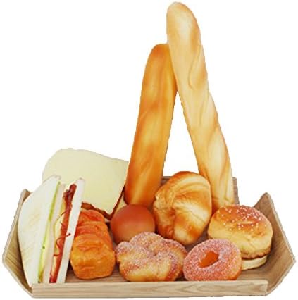 Dream Travel 10pcs Simulated PU Bread Lifelike Fake Bakery Bread