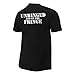 Official WWE Authentic Mens Dean Ambrose Unhinged and on The Fringe T-Shirt Black