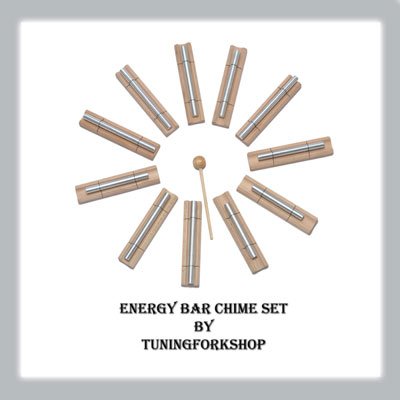 Sound Healing Energy Bar Chime 11 Planetary Set Free shipping