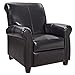 Dorel Living Savannah Pushback Recliner, Espresso