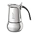 Bialetti Kitty Stove top Coffee Maker, 4-Cup (6 oz), Stainless Steel