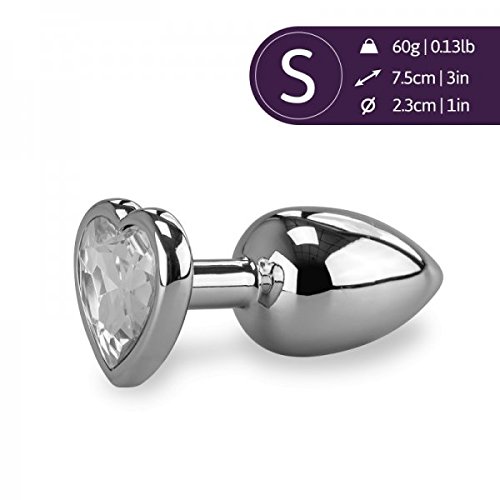 RosebUd Small Heart-shaped Butt Plug - Diamond
