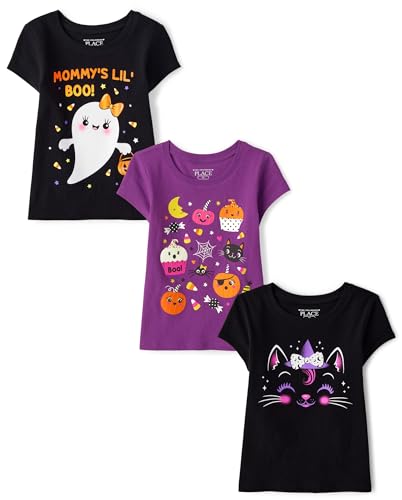 The Children's Place,Baby Girls,and Toddler All Holidays Short Sleeve Graphic T…