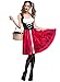Soyoekbt Women's Little Red Riding Hood Costume Halloween Cloak Cosplay S