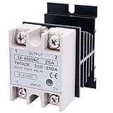 TWTADE SSR-25 DA 10A 3-32V DC / 24-380V AC Solid