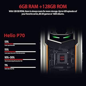 DOOGEE S88 PRO Android 10 IP68 Outdoor Smartphone Robusto,Batería 10000 mAh(24W Ricarica Rapida),Helio P70 6GB + 128GB… - immagine 7