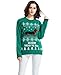 Shineflow Women's Dachshund Through The Snow Ugly Christmas Sweater Pullover Jumper (M)