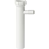 PROFLO PFTPP400 1-1/2" x 8" Plastic Slip-Joint Branch Tailpiece with 5/8" OD Branch Connection - N/A