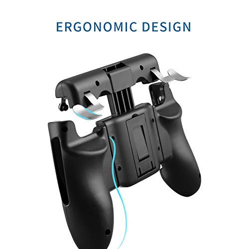 Newseego Mobile Game Controllers, [Upgraded] 6 in 1 Phone Gamepad and L1R1 Triggers, Sensitive Shoot Aim Joysticks Physical Buttons for Android & iOS for Knives Out/Rules of Survival - Thumbnail 3