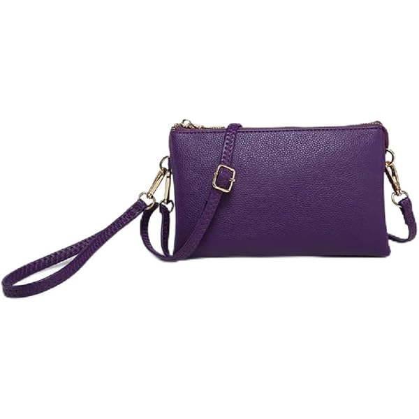 JEN & CO. Riley Vegan Leather Crossbody Bag for Women, Sapphire