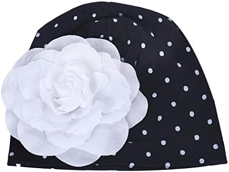 Datework Baby Girl's Flower Hats Baby Hats Hat Winter Autumn (Black)