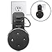 Macally Echo Dot Wall Mount Holder for Amazon Alexa 2nd Gen Speaker - Compact Bracket Stand Saves Home & Kitchen Counter Space - Hanger Accessories without Messy Wires or Screws (Black)
