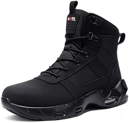 Amazon.com | DRKA Men's Slip-On Chelsea Steel Toe Work Boots
