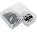 C&AHOME DIY Stackable Shoe Box Clear Plastic Storage Box Foldable Shoe Container Closet Organizer,4 Pack