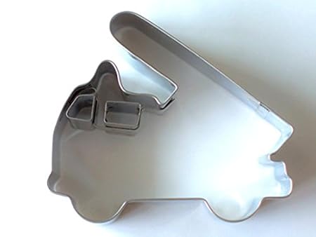 Birkmann 1010697110 Ausstechform Feuerwehrauto, Edelstahl, Grau, 5 x 3 x 2 cm