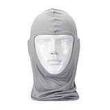 ULTRA THIN Lycra SKI BIKE Bicycle FACE MASK Sports FOOTBALL HELMET - BALACLAVA(Light Gray)