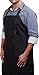 Utopia Kitchen Adjustable Bib Apron with 3 Pockets - Commercial Restaurant and Home Kitchen Apron - Adjustable Neck Strap - Extra Long Ties, Black