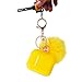 for Airpods Case - BlUEWIND Drop Proof Air Pods Protective Pom Pom Keychain Case Cover Silicone Skin for Apple Airpods 2 & 1 Charging Case, Cute Fur Ball Airpods Keychain/Strap (Yellow)