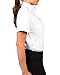 KNG Women’s White Button Down Short Sleeve Oxford Shirt - M