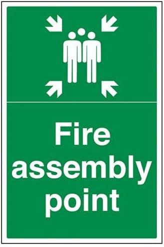 vsafety 17046bc-r Fire Assembly Point segno, Rifugio punto