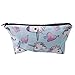HENGSONG Women Girls Unicorn Printed Makeup Pouch Cosmetics Bag Key Bag Coin Purse Stationery Case Pencil Case with Zipper Gifts Skyblue