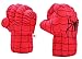 Fairzoo Spider-Man Gloves Smash Soft Plush Fists Pairs Costume Red and Black