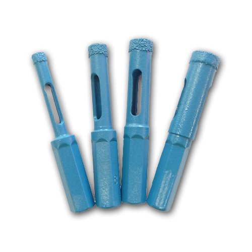 Toolocity BCHXSET  Brazed Core Bit 3/8-Inch Hex Shank, 4-Piece