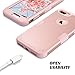 ULAK Case Compatible with iPhone 8 Plus/iPhone 7 Plus with Screen Protector, Heavy Duty 3 in 1 Hybrid Shockproof Anti Slip Protective Phone Cover for iPhone 7 Plus/8 Plus 5.5 inch, Pink