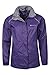 Mountain Warehouse Pakka Womens Rain Proof Waterproof Jacket Purple 10