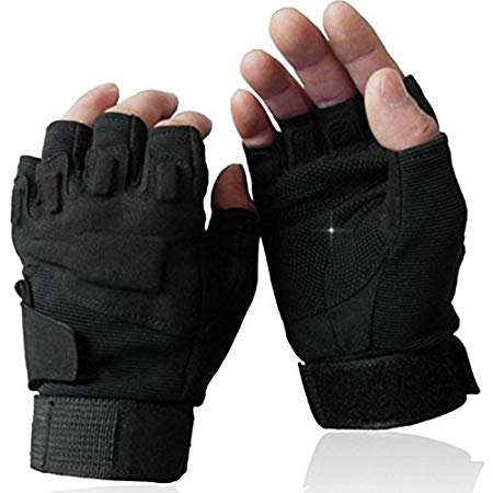 LONGQI antidérapant Yoga Fitness Haltères Course Sports d\'équitation moitié Gants à Doigts