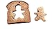 Gingerbread Man Cookie Cutters - Set of 2 Multipurpose Cutters, One 5-inch, One 3-inch