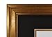 Golden State Art 11x14 Frame for 7x9 Diploma/Certificate, Dark Gold Color. Includes Black Over Gold Double Mat and Real Glass