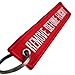 Graphics and More Remove Before Flight Embroidered Keychain, Red