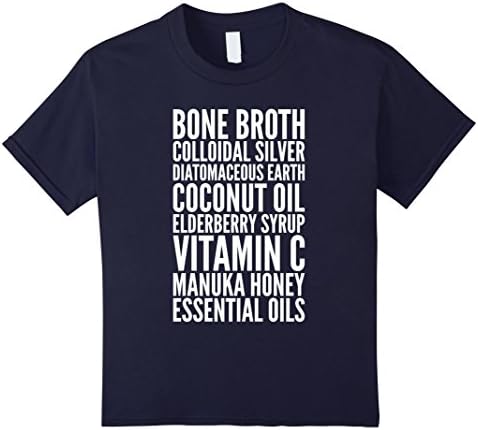 unisex-child Bone Broth Essential Oils Alternative Medicine T Shirt 6 Navy