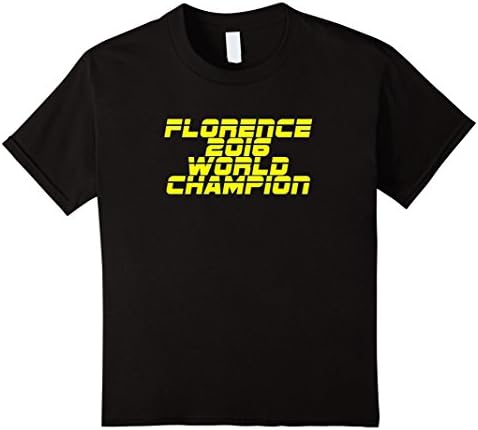 Kids Florence 2016 World Title T-Shirt 12 Black