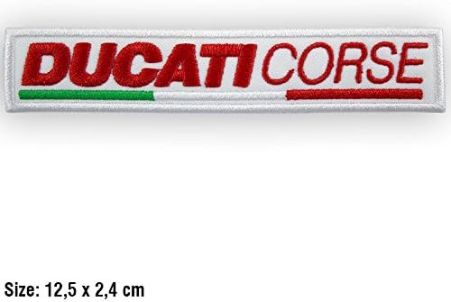 IRON ON EMBROIDERED PATCH ,,Ducati Corse Red,,