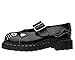 T.U.K. Kitty Cat Mary Jane Shoes for Women, Round Toe Ankle Strap Oxford Shoes, US 10 Women, Black