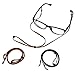 eBoot Eyeglass Strap PU Leather Eyeglass Strap Eyeglass Cords Retainer, 3 Pieces