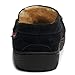 Alpine Swiss Yukon Mens Suede Shearling Slip On Moccasin Slippers Black 11 M US