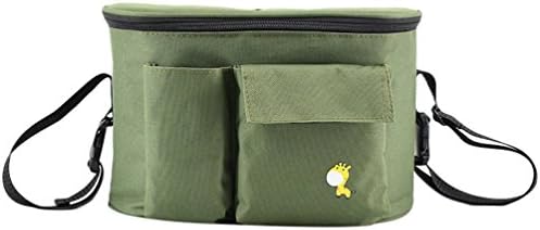 Jitong Printed Stroller Organisers Pram Bag for Mom Large Capacity Crossbody Baby Pushchair Storage Bags (Army Green #2, 30 * 15 * 19.5cm)