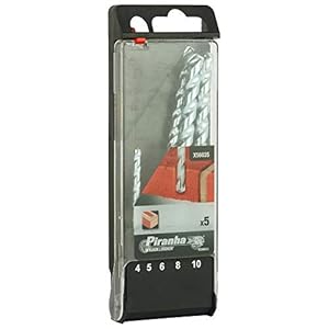 BLACK+DECKER X56035-QZ Masonary Drill Bits- 4mm,5mm,6mm,8mm,10mm (Set of 5)