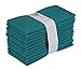 12-Pack 100% Cotton Dinner Napkins 18 by 18-Inch Soft Absorbent Comfortable - Ideal for Events and Regular Use |Teal
