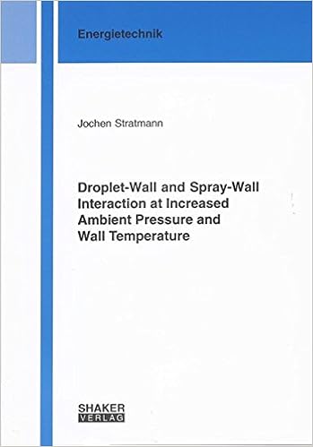 Droplet Wall And Spray Wall Interaction At Increased Ambient - 