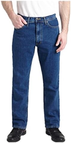 Grand RiverMedium Stone Stretch Traditional Straight Cut Jeans (36/32, Medium Stone Wash)
