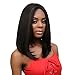 Bobbi Boss Human Hair Blend Lace Front Wig MBLF90 Swiss Lace Juba (1B)