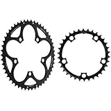 Sram Road Chainring Road 50T 5 Bolt 110 mm BCD Aluminium (50-34) 4 mm Black, 11.6215.197.060