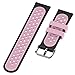 Fit for Samsung Galaxy Watch Active 2 40mm/ 44mm Watch Bands, POLAR IGNITE 20mm Silicone Quick Release Replacement Band Straps Wristbands Fit for Garmin VivoActive 3 Music Women Men (Pink Red)